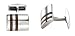 Fred Bennett Men's V345 Double Stripe Wood Inlay Cufflinks