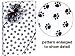 Trendy Paw Print Black & White Gift Wrap Wrapping Paper 17 Foot Roll - Pet Cat Dog School Mascot