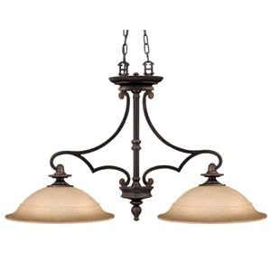 Hinkley Plymouth 4252OB Round (23H x 38W) Pool Table 2 Light 200 watt Pendant in Olde... by Hinkley