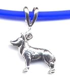 14 Blue Siberian Husky Necklace Sterling Silver Jewelry