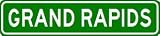 GRAND RAPIDS City Limit Sign - High Quality Aluminum