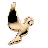 14K Yellow Gold Holy Spirit Pendant