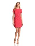 Evan Picone Womens Lace Crew Neck Cap Sleeve A-Line Dress