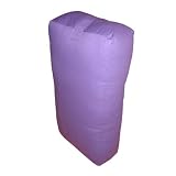 Rectangular Yoga Bolster with Canvas Cover - 7 x 13 x 24, Purple