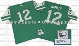 Joe Namath 1968 New York Jets #12 Dark Authentic Throwback Mitchell and Ness NFL Football Jersey (Kelly Green)
