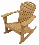 Adirondack Rocking Chair, All Weather Poly Lumber (Color-Camel)