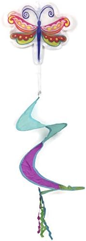 Spring Time Hanging Butterfly Yard Art Outdoor Garden Patio Spinner