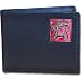 New College Bi-Fold Wallet Maryland Terrapins High Quality Fine Grain Leather Credit Card Slots
