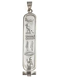 Cartouche Pendant - Made in Egypt - with "FATHER" in Hieroglyphics - Solid Style