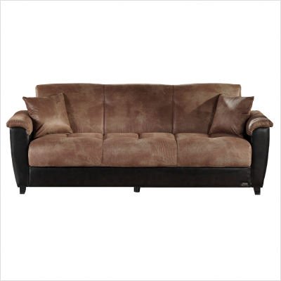 Aspen Three Seat Sleeper Sofa in Mocha