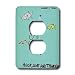 Londons Times Funny Society Cartoons - Hook Line And Thinker - Light Switch Covers - 2 plug outlet cover