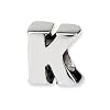 Reflections(tm) Sterling Silver Letter K Bead / Charm