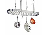 Review Enclume Design Products, Inc.  / Enclume PR14WG-CH Premier Chrome Four Point Oval Pot Rack with Grid 41.5-in.