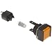 Omron M165-AY-24D Cylindrical Indicator Display and Socket, Solder Terminal, IP65 Oil-Resistant, 16mm Diameter, LED Lighted, Square, Yellow, 24 VDC Rated Voltage