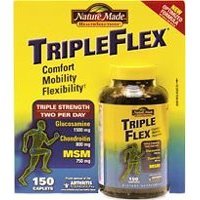 Nature Made TripleFlex - Glucosamine Chondroitin MSM - 150 Caplets (New formula with Hyaluronic replaces MSM)