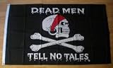 Pirate Dead Men Tell No Tales Large Flag 5ft x 3ftIMAGE