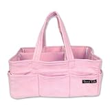Storage Caddy- Pink Ultra Suede Body And Lining W ... by Trend Lab