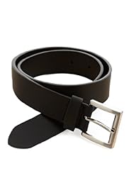 Bonded Leather Square Buckle Belt