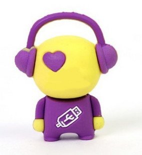 8GB MUSIC GUY High Speed USB 2.0 High Speed Flash Pen Drive Disk Memory Stick Support Windows and Mac OS Shock Proof Great Gift (Ricco 05-103) (8GB Purple)