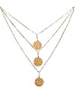 24 Karat Vermeil 3-Layer Disc Necklace