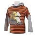 Doo Hood LS S Tee Brown/Orange 7-8 Yrs