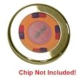 Solid Brass Poker Chip Card Cover - Casino Supplies > Card Covers > Premium