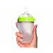 Comotomo Natural Feel Baby Bottle Single Pack, Green, 8 Ounces