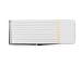Apparel : Sterling Silver Hinged Money Clip with Gold Polish Accent