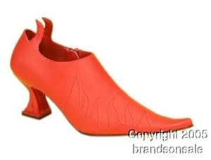 Adult Women's Devil Costume Shoes (Sz:Small 5-6)