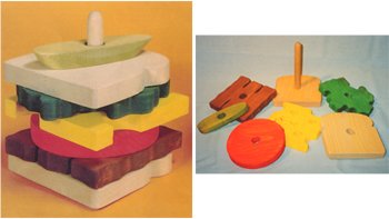 31arodzMUsL Wooden Educational Stack Toy   Sandwich