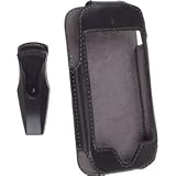 Apple iPhone Soft Leather Cover Case - Black FZ
