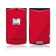 Solid State Red Design Protective Skin Decal Sticker for Motorola RAZR V3xx Cell Phones