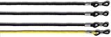 4 PACK - 3 x Black 1 x Yellow - HEAVY DUTY Universal Glasses Cord For Spectacles & Sunglasses 23 - Unisex by XT Accessories