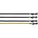 4 PACK - 3 x noir 1 x jaune - LOURD DEVOIR Cordon universel de luenttes pour les spectacles & Lunettes de soleil 23" - Unisexe