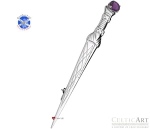 Celtic Art Sterling Silver Kilt Pin (KP015AME)