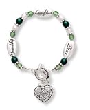 Clearly Charming Friendship, Laughter, Love, Irish Silver & Crystal Expressively Yours Bracelet