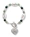 Clearly Charming Friendship, Laughter, Love, Irish Silver & Crystal Expressively Yours Bracelet