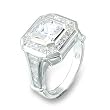 Women's Classic Line Clear Cubic Zirconia Ring, Size: 5-10 Sterling Silver .925 Women's Classic Line Clear Cubic Zirconia Ring, Size: 5-10 Sterling Silver .925