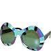 Mod Blue, Purple and Grey Mirrored Glasses