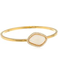 T Tahari Resin and Crystal Bangle Bracelet, 9"