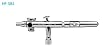 IWATA Eclipse HP-SBS Side Feed AIRBRUSH w-FREE HOSE