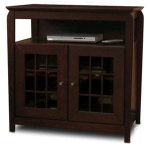 Techcraft BAY3232 Tall-Boy 32-Inch A V Credenza (Walnut) by Techcraft