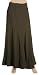 Apparel : WASHED SILK TWILL HERRINGBONE LONG SKIRT