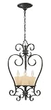World Imports 5953-97 Stafford Spring Collection 3-Light Hanging Glassless Lantern, Antique Bronze
