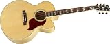 Gibson J-185 EC Acoustic-Electric Guitar, Vintage Sunburst