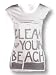 Roxy Clean Beach Organic Tee Shirt - Size Large