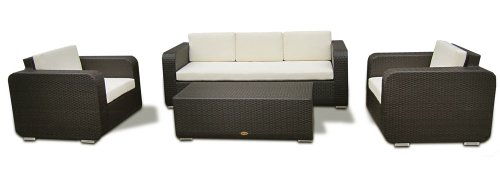 RATTAN GARTENMÖBEL GARNITUR SESSEL