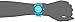 XOXO Women's XO8043 Rhinestone Accent Turquoise Silicone Strap Watch
