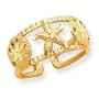 14k Starfish Toe Ring - JewelryWeb