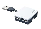 Digio2 4�|�[�gUSB2.0�n�u �o�X�p���[ �z���C�g USB�R�l�N�^�𗠑��Ɏ��[~���o�C���œK�T�C�Y~ UH-2284W